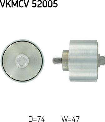 SKF VKMCV 52005 - Pulley, v-ribbed belt car-mod.net