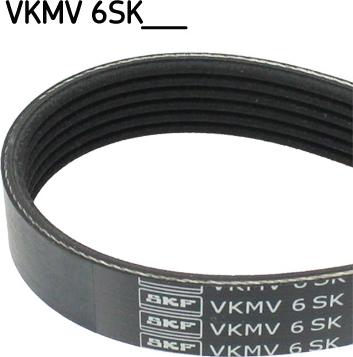 SKF VKMV 6SK842 - V-Ribbed Belt car-mod.net