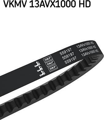 SKF VKMV 13AVX1000 HD - Drive belt, V-Belt car-mod.net