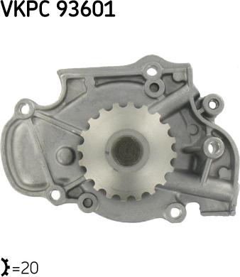 SKF VKPC 93601 - Water Pump car-mod.net