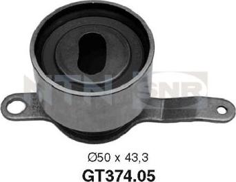 SNR GT374.05 - Tensioner Pulley, timing belt car-mod.net