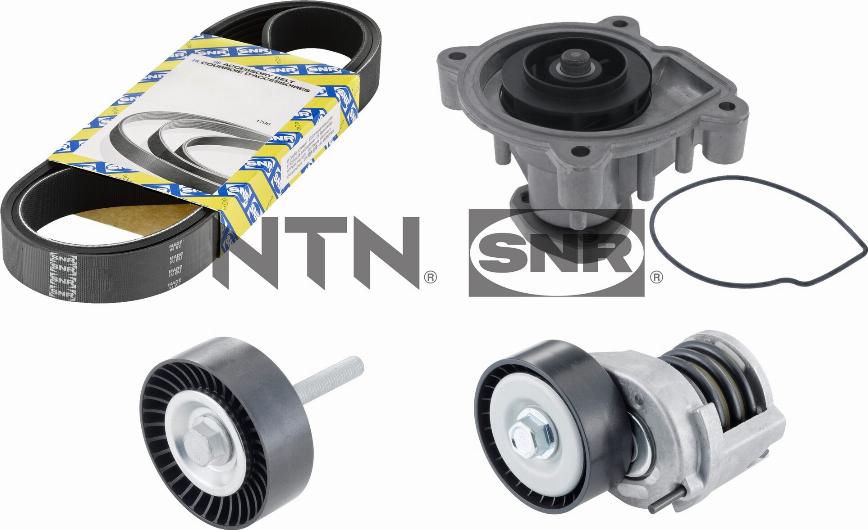 SNR KAP857.140 - Water Pump + V-Ribbed Belt Set car-mod.net