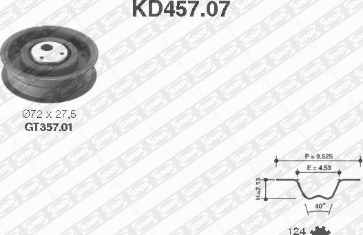 SNR KD457.07 - Timing Belt Set car-mod.net