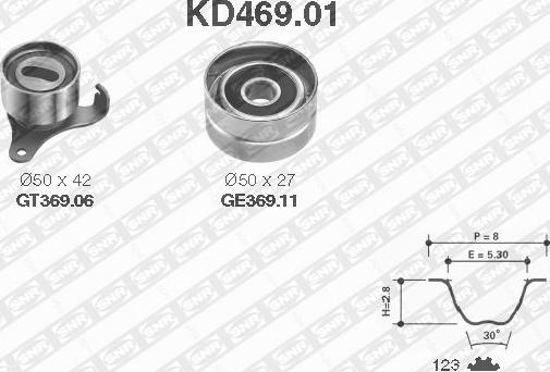 SNR KD469.01 - Timing Belt Set car-mod.net