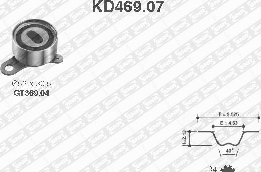 SNR KD469.07 - Timing Belt Set car-mod.net