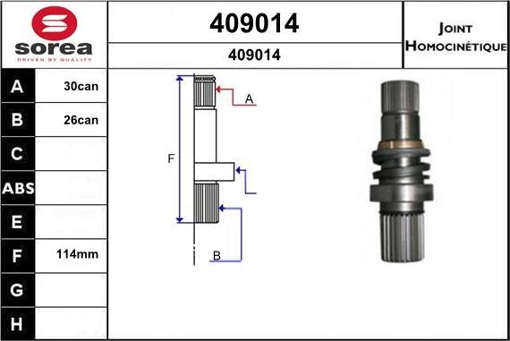 SNRA 409014 - CV Joint Kit, drive shaft car-mod.net