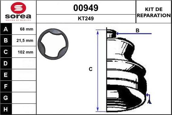 SNRA 00949 - Bellow, drive shaft car-mod.net