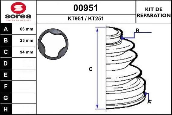 SNRA 00951 - Bellow, drive shaft car-mod.net