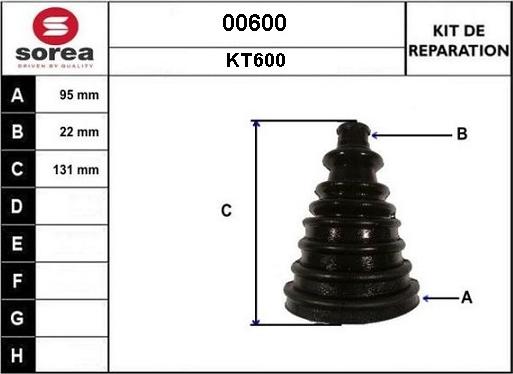 SNRA 00600 - Bellow, drive shaft car-mod.net