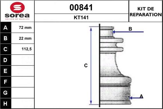 SNRA 00841 - Bellow, drive shaft car-mod.net