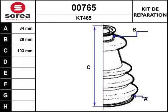 SNRA 00765 - Bellow, drive shaft car-mod.net