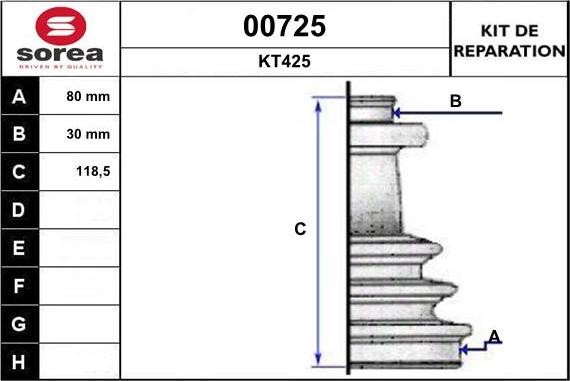 SNRA 00725 - Bellow, drive shaft car-mod.net