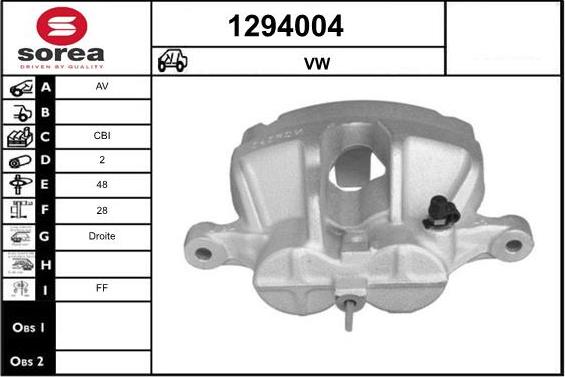 SNRA 1294004 - Brake Caliper car-mod.net
