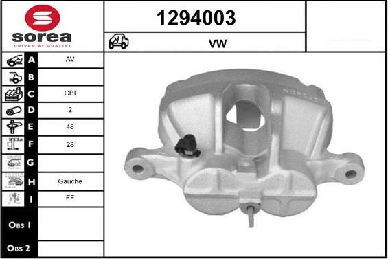 SNRA 1294003 - Brake Caliper car-mod.net