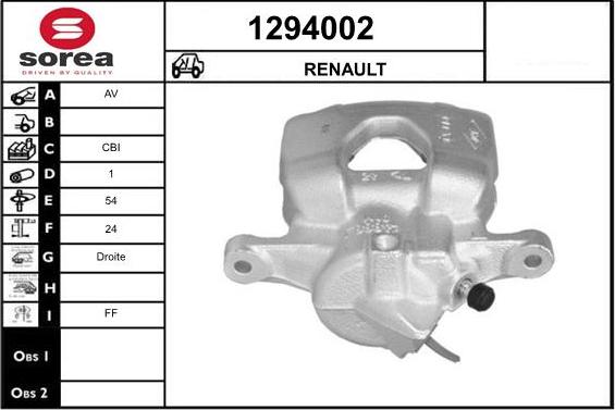 SNRA 1294002 - Brake Caliper car-mod.net