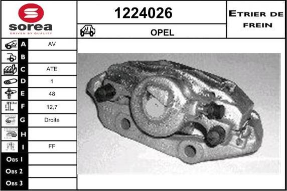 SNRA 1224026 - Brake Caliper car-mod.net
