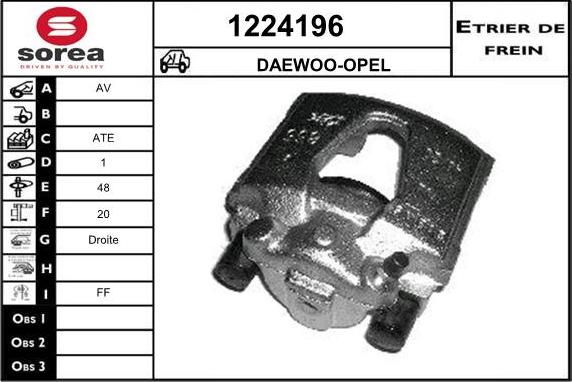 SNRA 1224196 - Brake Caliper car-mod.net