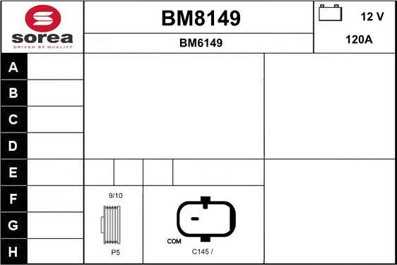SNRA BM8149 - Alternator car-mod.net