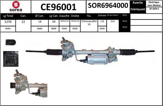 SNRA CE96001 - Steering Gear car-mod.net