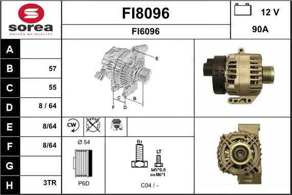 SNRA FI8096 - Alternator car-mod.net