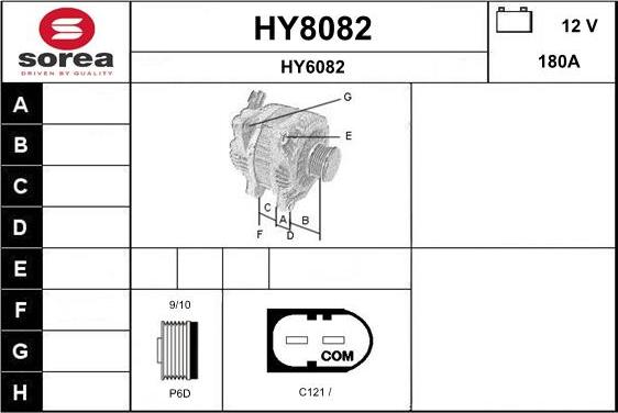 SNRA HY8082 - Alternator car-mod.net