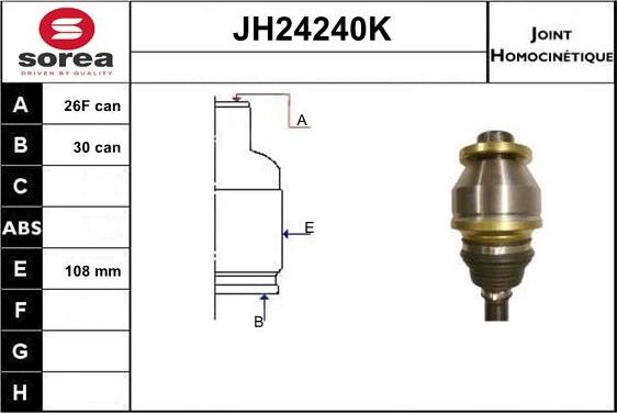 SNRA JH24240K - CV Joint Kit, drive shaft car-mod.net