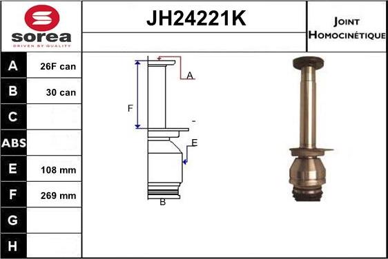 SNRA JH24221K - CV Joint Kit, drive shaft car-mod.net