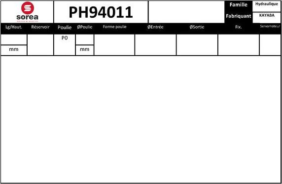 SNRA PH94011 - Hydraulic Pump, steering system car-mod.net