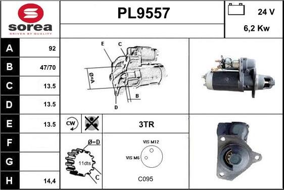 SNRA PL9557 - Starter car-mod.net