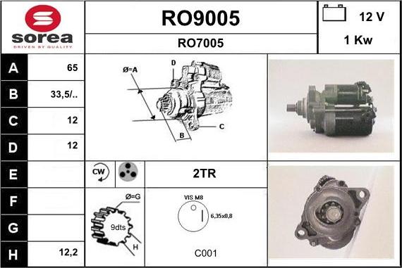 SNRA RO9005 - Starter car-mod.net