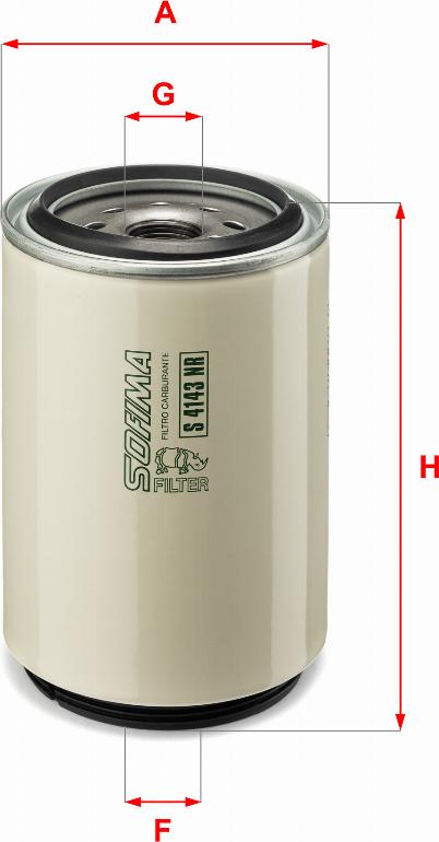 Sofima S 4143 NR - Fuel filter car-mod.net
