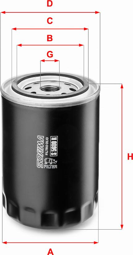 Sofima S 5600 R - Oil Filter car-mod.net