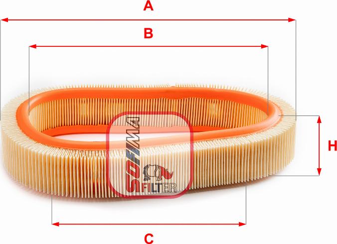 Sofima S 6360 A - Engine Air Filter car-mod.net