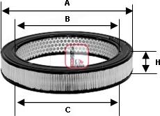 Sofima S 0978 A - Engine Air Filter car-mod.net