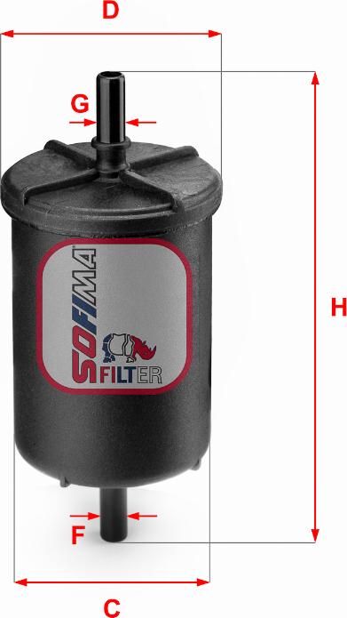 Sofima S 1948 B - Fuel filter car-mod.net