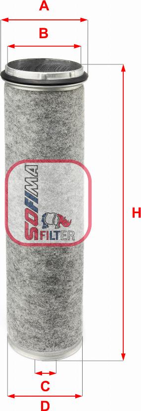 Sofima S 1450 A - Engine Air Filter car-mod.net