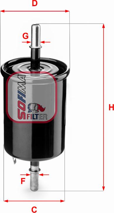 Sofima S 1843 B - Fuel filter car-mod.net