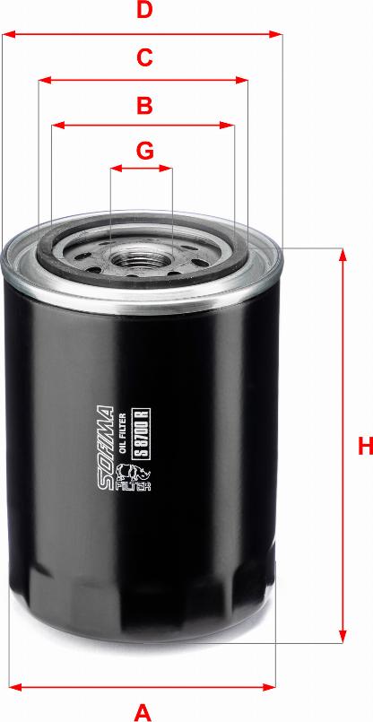 Sofima S 8700 R - Oil Filter car-mod.net