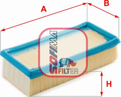 Sofima S 8710 A - Engine Air Filter car-mod.net