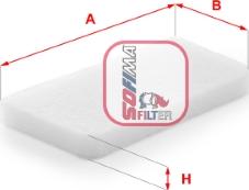 Sofima S 3460 C - Filter, interior air car-mod.net