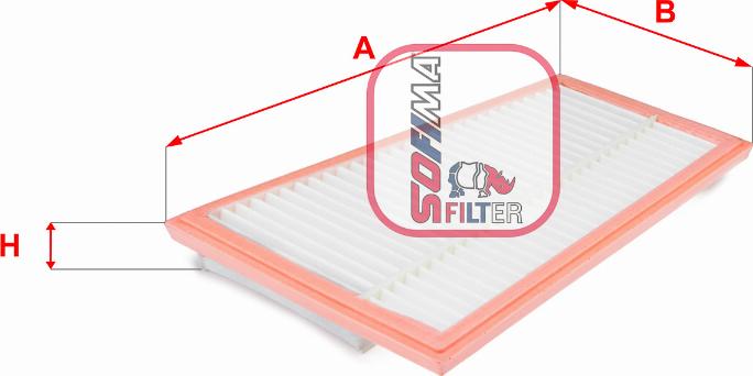 Sofima S 3463 A - Engine Air Filter car-mod.net