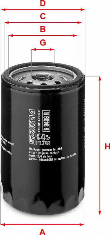 Sofima S 3436 R - Oil Filter car-mod.net