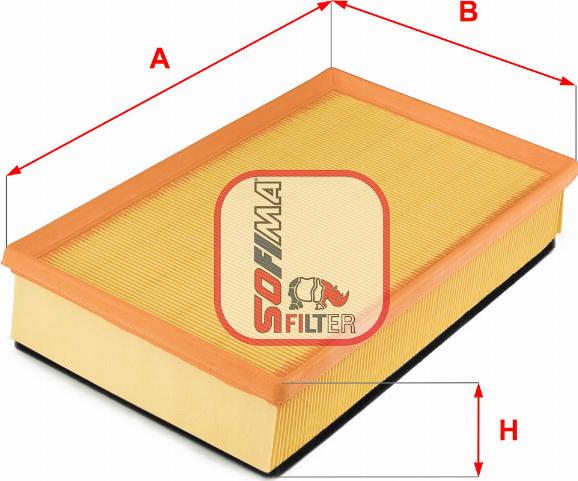 Sofima S 3647 A - Engine Air Filter car-mod.net