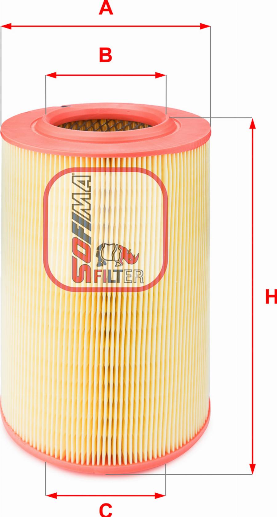 Sofima S 3050 A - Engine Air Filter car-mod.net
