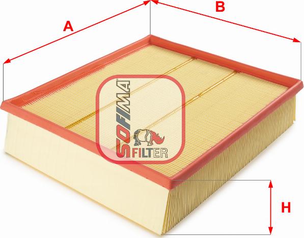 Sofima S 3080 A - Engine Air Filter car-mod.net