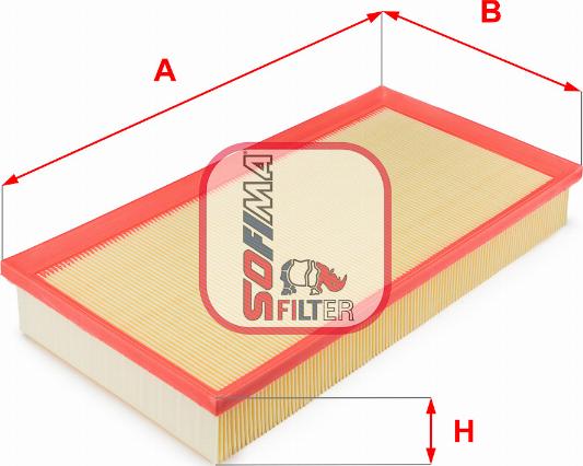 Sofima S 3077 A - Engine Air Filter car-mod.net