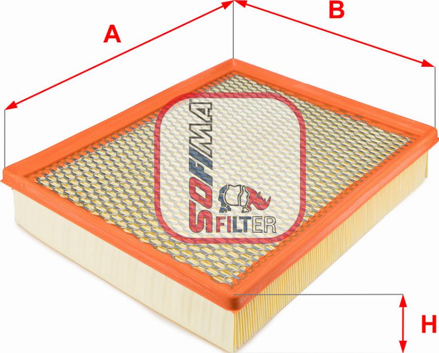 Sofima S 3802 A - Engine Air Filter car-mod.net