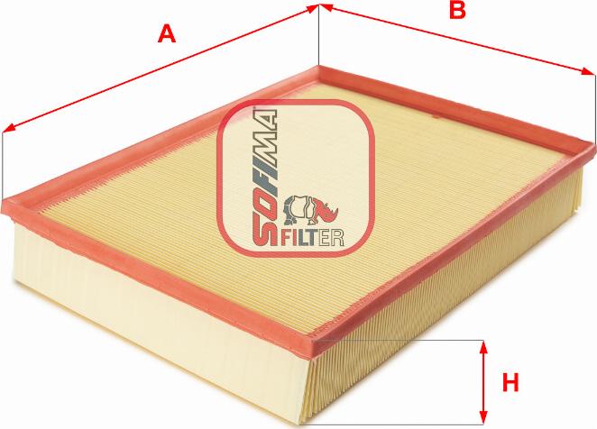 Sofima S 3340 A - Engine Air Filter car-mod.net
