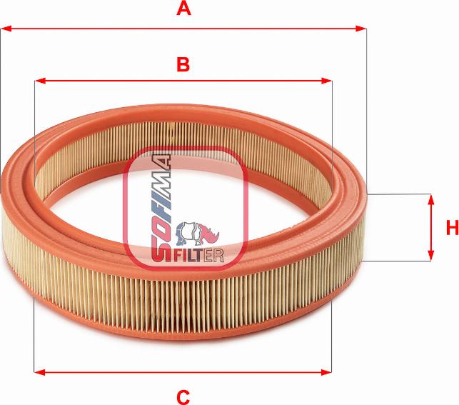 Sofima S 3381 A - Engine Air Filter car-mod.net