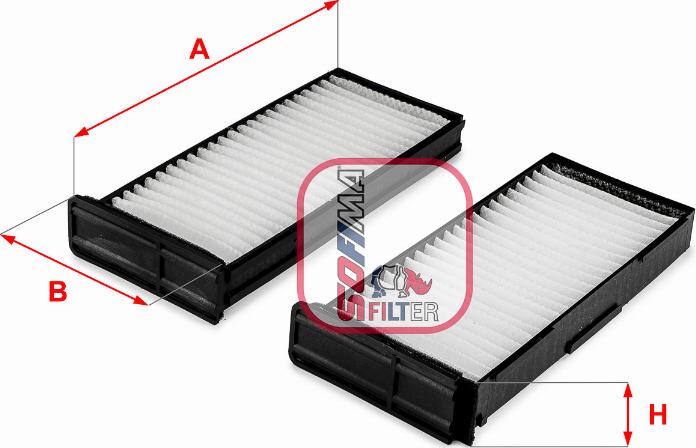 Sofima S 3338 C - Filter, interior air car-mod.net